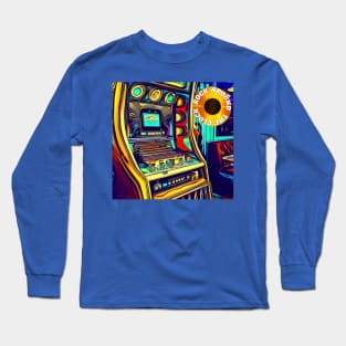 Rock Around the Clock Jukebox in a Cafe Long Sleeve T-Shirt